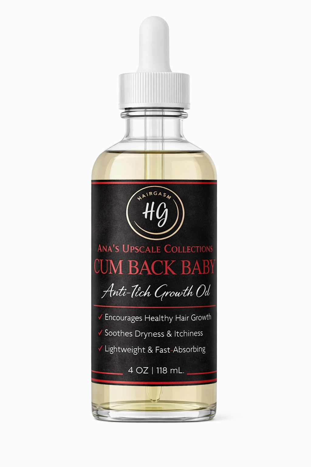 "CUM BACK BABY" Anti-itch Hair Growth Oil